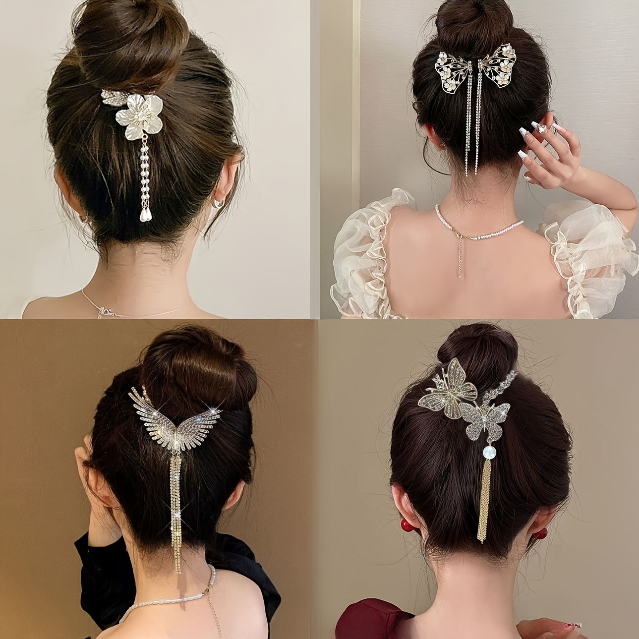 9pcs Set\u002FWomen'S Hair Accessories | Fashionable Metal Hair Clips, Suitable for Daily, Holiday, Party, Photography, Gifts and Other Hair Styling Tools | Exquisite and Lovely Ladies' Headwear, Romantic Style