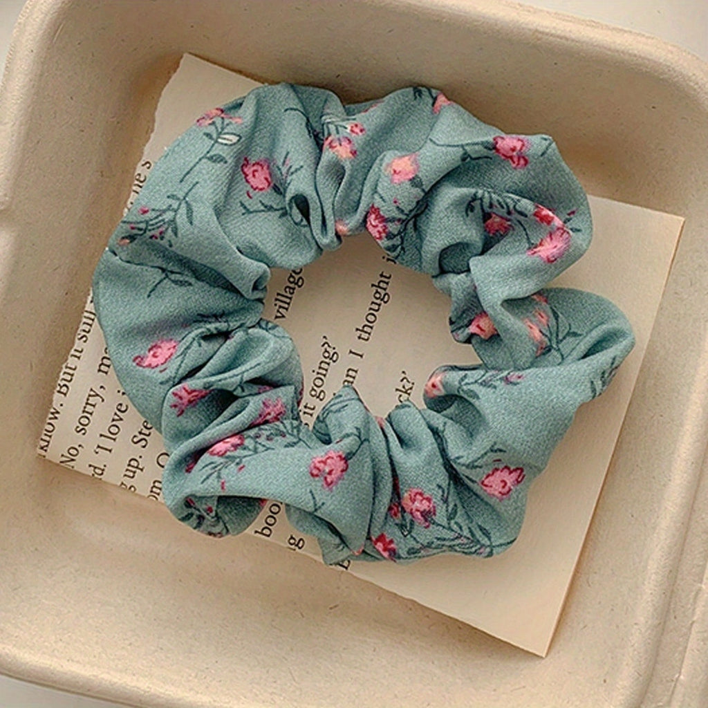 3pcs Elegant Floral Hair Ties for Women, Sweet Bun Holders, High-Quality Ponytail Additions, Versatile Hair Bands for Ladies