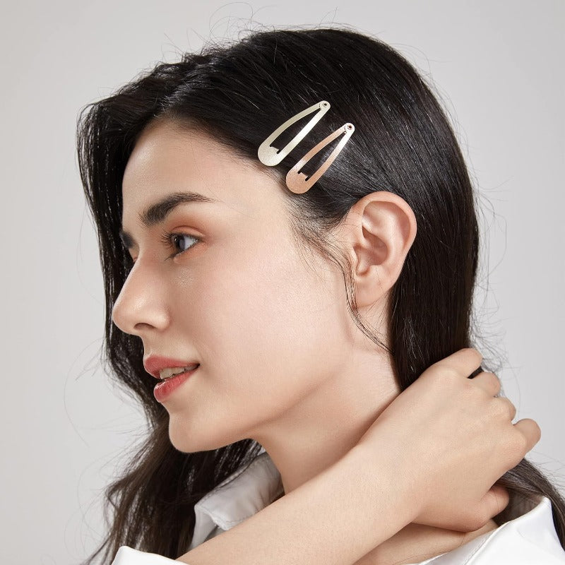 102 Counts Dofash Hair Clip Set | Braided Hair Clips for Women, 60pcs Bobby Pins, 30pcs Hyper Elastics Ties, 12pcs Snap Hair Clips - Blonde, Faux Leather, Ideal for Wedding