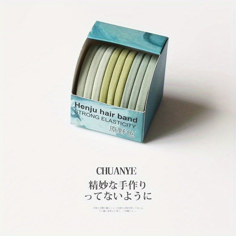 Kawano 9 Boxed Seamless Hair Ties, New Style for 2021, Easy Small Rubber Bands for Women'S Hair