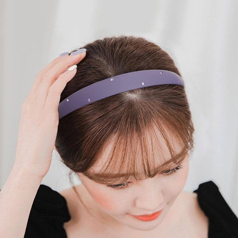 2 Pack Rhinstone Plastic Headbands Women, Headbands Designed Eyewear, Fashion Skinny Headbands with TeethBlack, Brown, Fashion Accessories, Eyewear Support, Chic Design, Trendy Headwear, Durable Material, Lightweight Headband, Headband Set