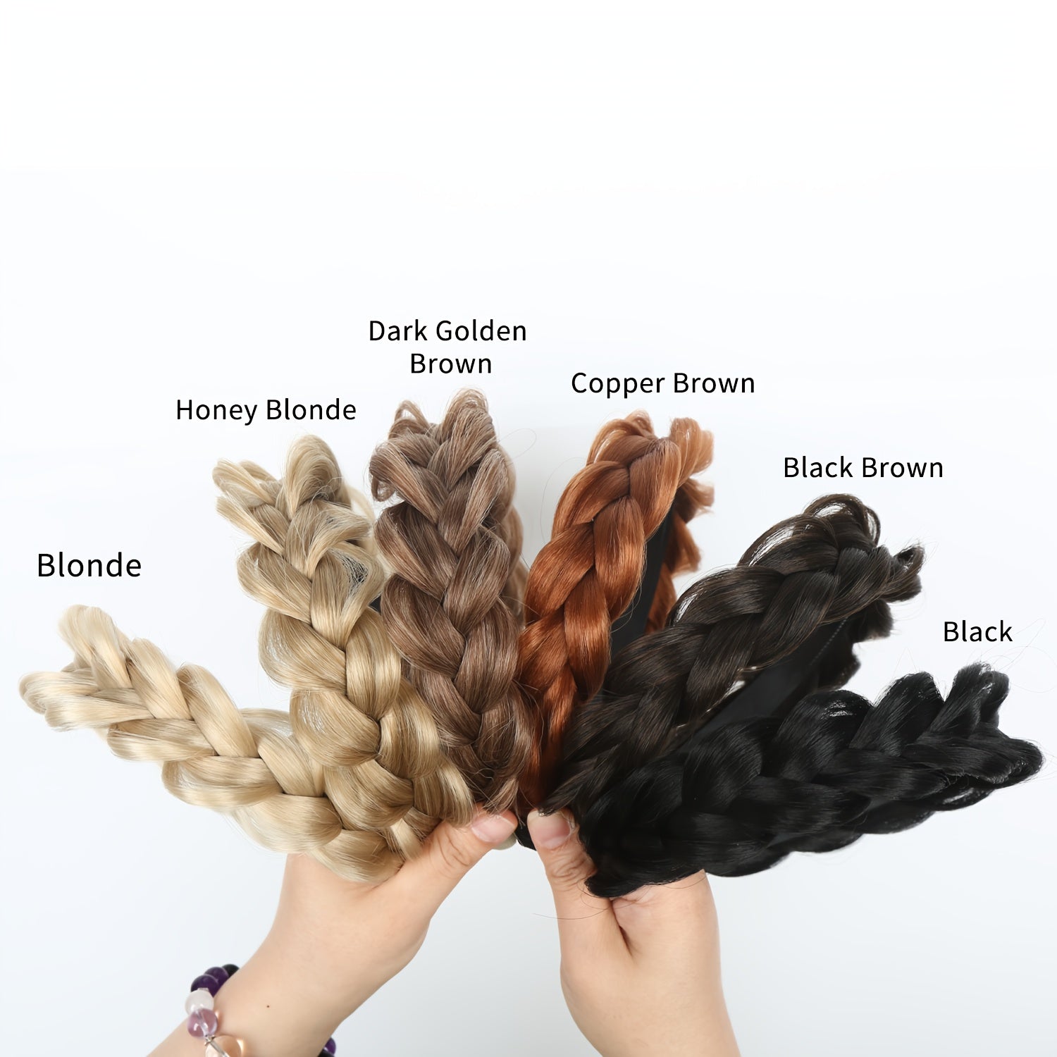 3 Elegant Artificial Braided Headbands with Teeth- Adjustable Elastic Non-Slip Headbands for Women and Men, Natural Hairstyles, Suitable for All Hair Types, Versatile Hair Accessories, Fashionable Hair Accessories, Comfortable Headbands