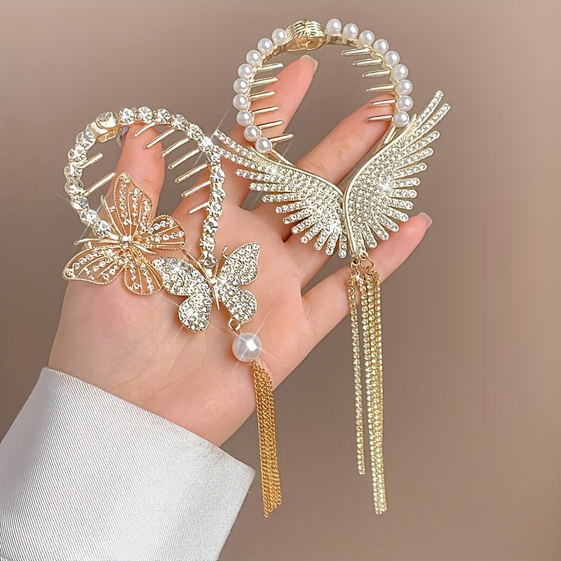 9pcs Set\u002FWomen'S Hair Accessories | Fashionable Metal Hair Clips, Suitable for Daily, Holiday, Party, Photography, Gifts and Other Hair Styling Tools | Exquisite and Lovely Ladies' Headwear, Romantic Style