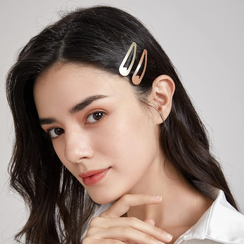 102 Counts Dofash Hair Clip Set | Braided Hair Clips for Women, 60pcs Bobby Pins, 30pcs Hyper Elastics Ties, 12pcs Snap Hair Clips - Blonde, Faux Leather, Ideal for Wedding