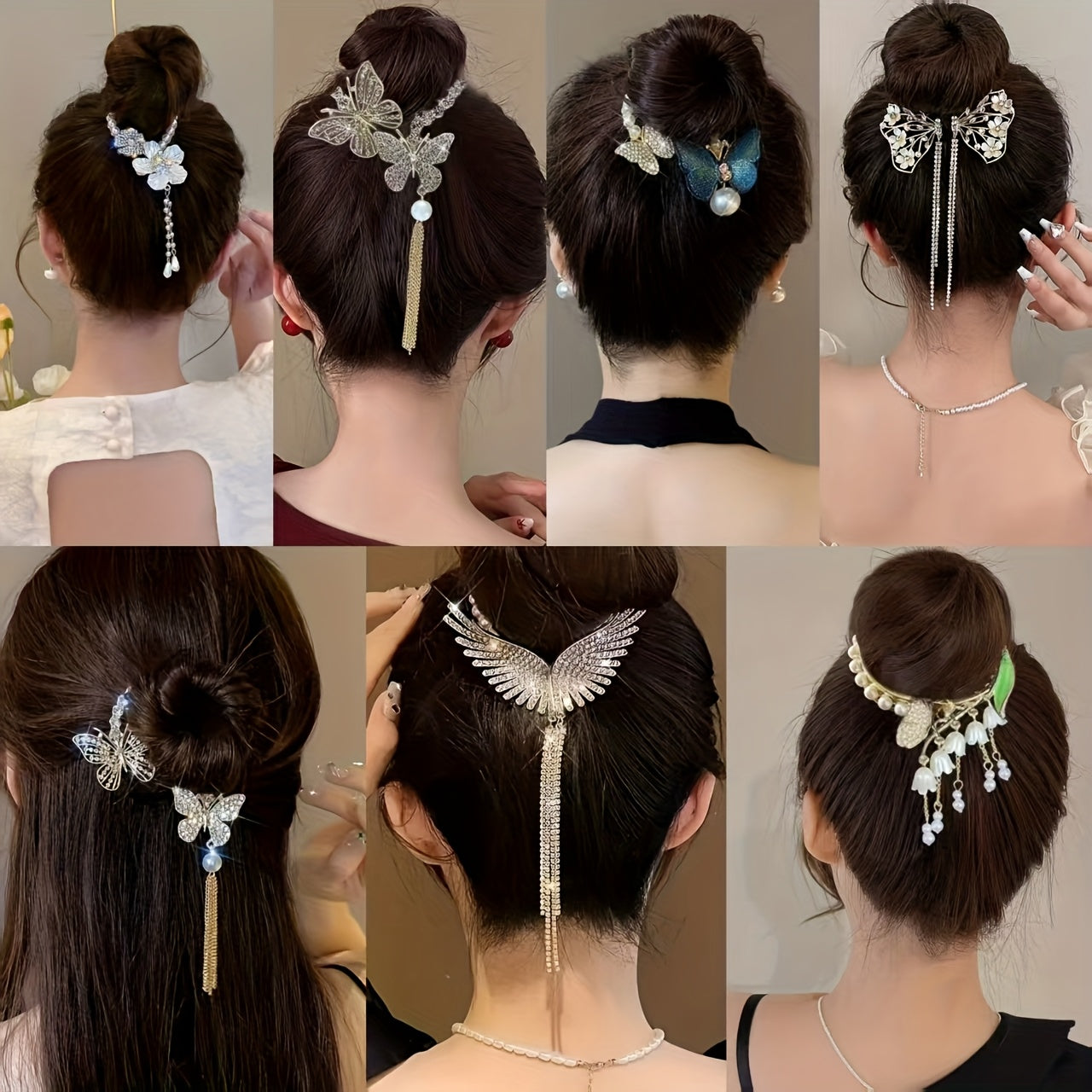 9pcs Set\u002FWomen'S Hair Accessories | Fashionable Metal Hair Clips, Suitable for Daily, Holiday, Party, Photography, Gifts and Other Hair Styling Tools | Exquisite and Lovely Ladies' Headwear, Romantic Style