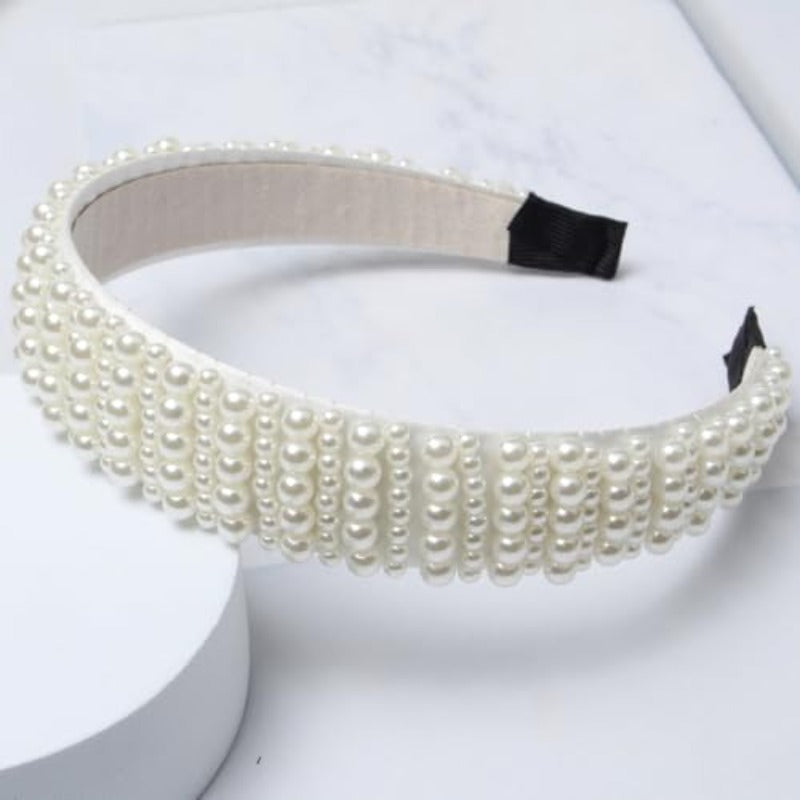 6PK Headbands for Women Slim and Wide Hair Band Cute Headband Set for Girls Fashion Beige Solid Wide Headbands Hair Accessories Set
