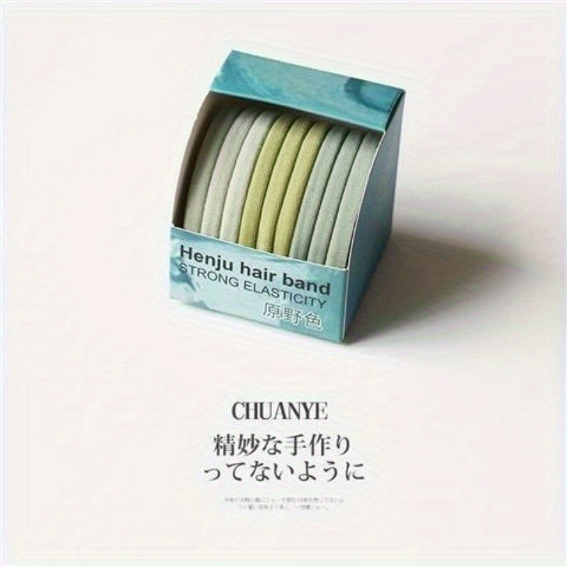 Kawano 9 Boxed Seamless Hair Ties, New Style for 2021, Easy Small Rubber Bands for Women'S Hair