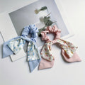2pcs of Fresh Floral Bow Hair Ties, Sweet Hair Additions, Suitable for Daily Wear, Gatherings, Parties, And Springtime Adornments