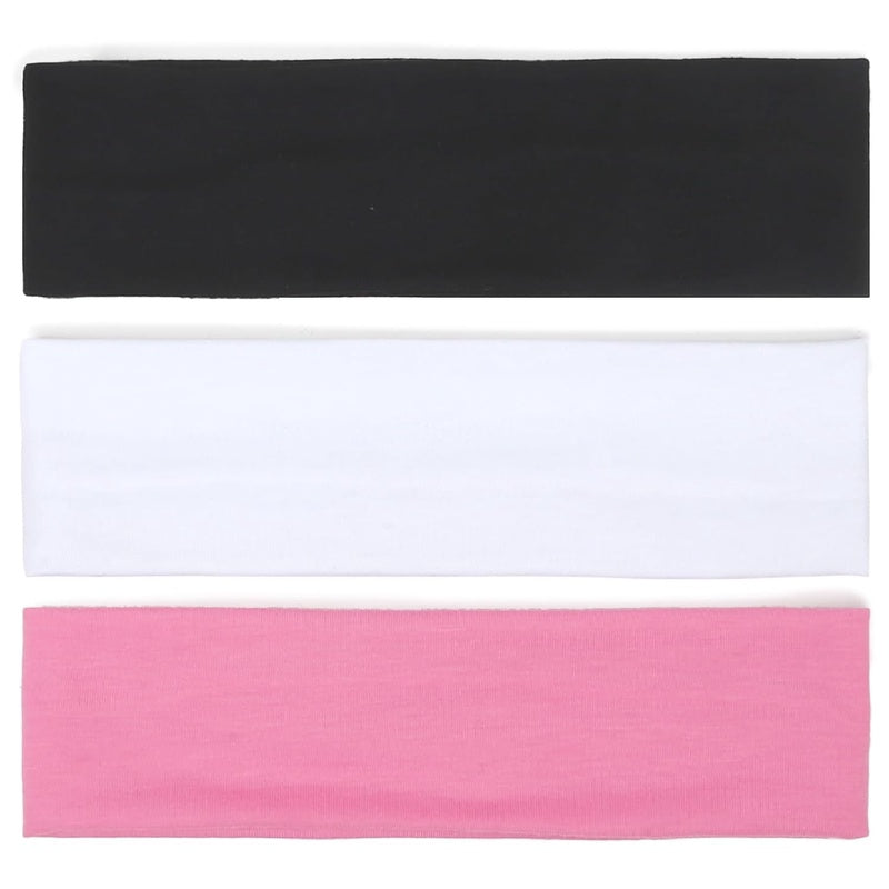 TERSE Headbands for Women Trendy Floral Print - Non Slip Summer Head Bands Soft Fabric Hair Bands for Workout Yoga Running Sport - Wide Thick Hair Wrap for Girls