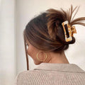 6Pcs Hair Claw Clips for Women, 5 Inch and 4.1 Inch Non - slip Hair Clip for Thick Thin Hair, Reference Ink ting Design, Hair Accessories for Girls Gifts