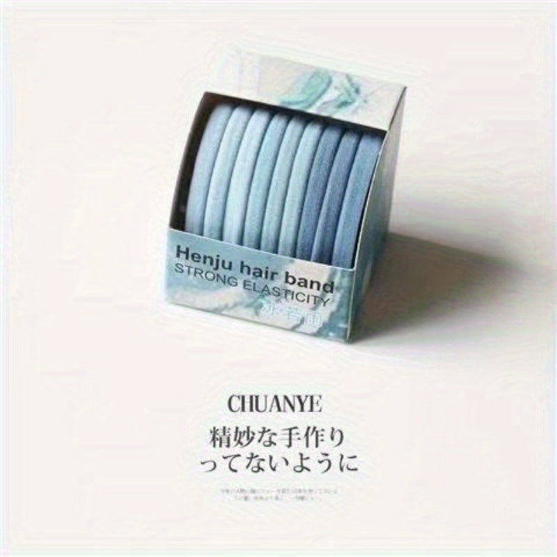 Kawano 9 Boxed Seamless Hair Ties, New Style for 2021, Easy Small Rubber Bands for Women'S Hair